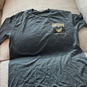 Lake Placid Graphic Men's Shirt - Black